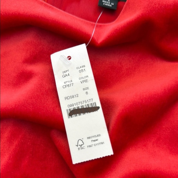 J. Crew Long-sleeve shift dress in stretch velvet Size 6 - Picture 13 of 16